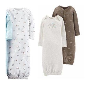 Carter’s preemie sleep gowns bundle of 3